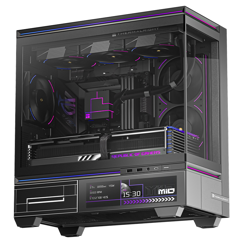 ThermalRight kuciste TL-M10 Vision Black FAN4-C + ekran + kuleri